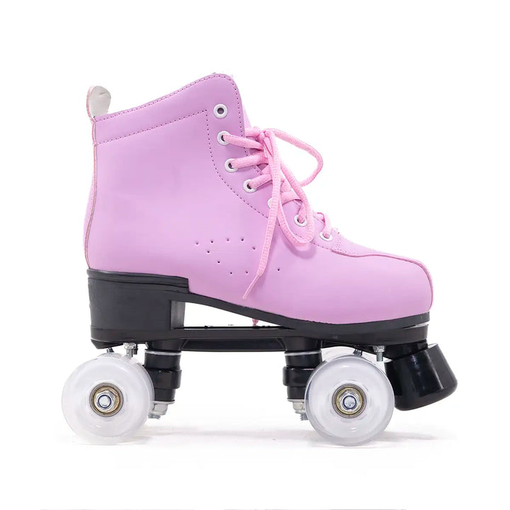 Patins Quad Tradicional Munchi Rosa Com Rodas 58x32mm Abec-5