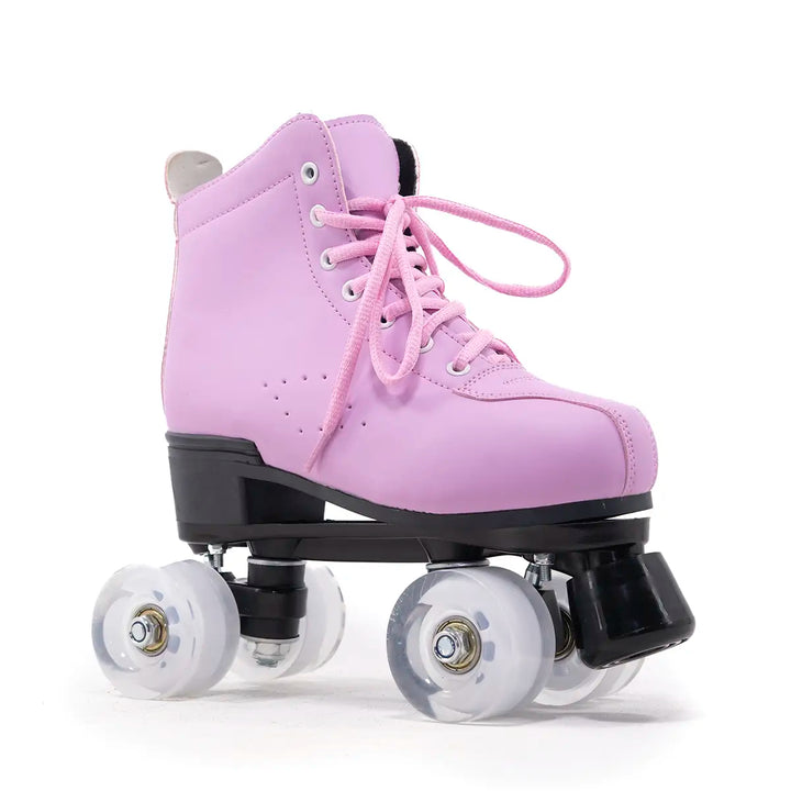 Patins Quad Tradicional Munchi Rosa Com Rodas 58x32mm Abec-5