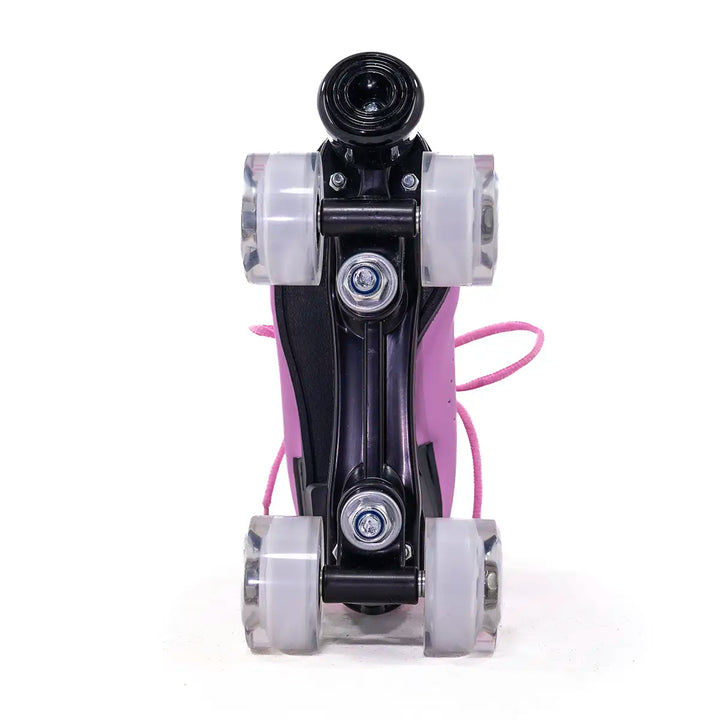 Patins Quad Tradicional Munchi Rosa Com Rodas 58x32mm Abec-5