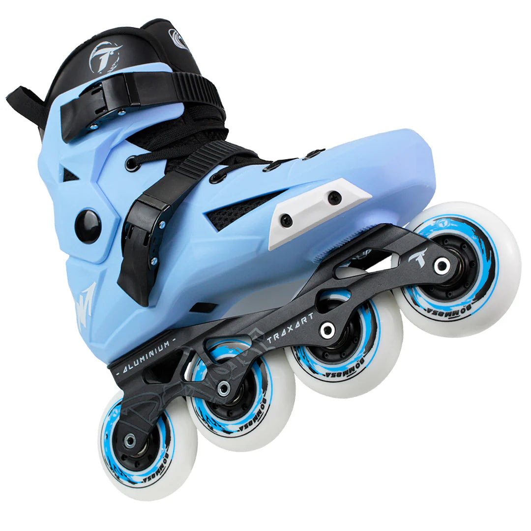 Patins Inline Traxart Revolt Azul Roller Profissional