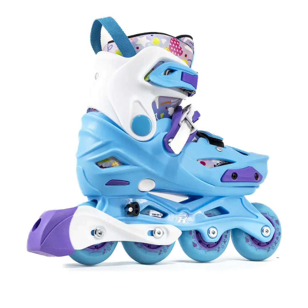 Patins Inline Infantil RV Blue Ajustável do 26 ao 37 Azul