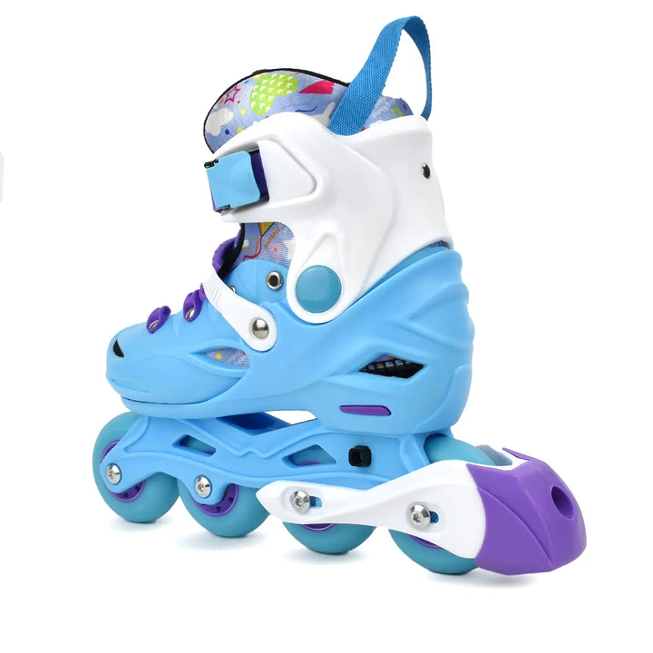 Patins Inline Infantil RV Blue Ajustável do 26 ao 37 Azul