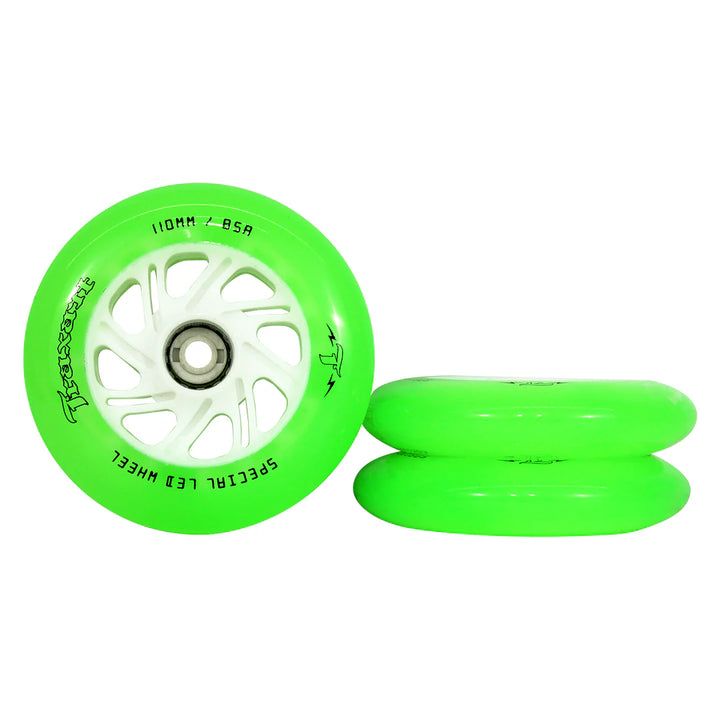 Rodas de LED Traxart Special 110mm Verde 6un