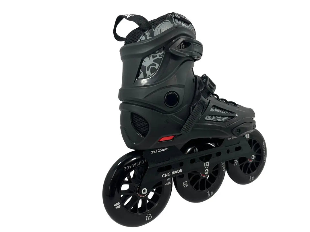 Patins Inline Mikoyan Black 125mm e rolamentos Abec7