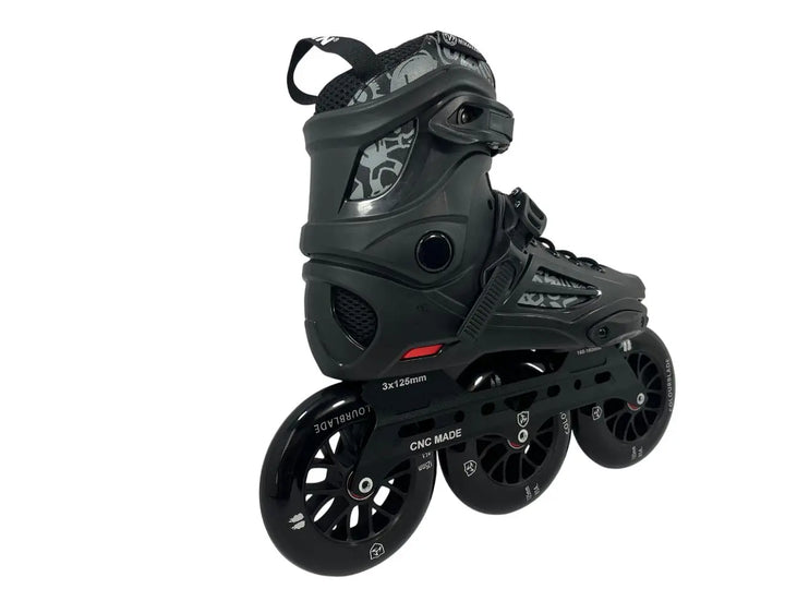 Patins Inline Mikoyan Black 125mm e rolamentos Abec7
