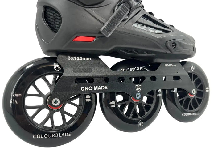 Patins Inline Mikoyan Black 125mm e rolamentos Abec7