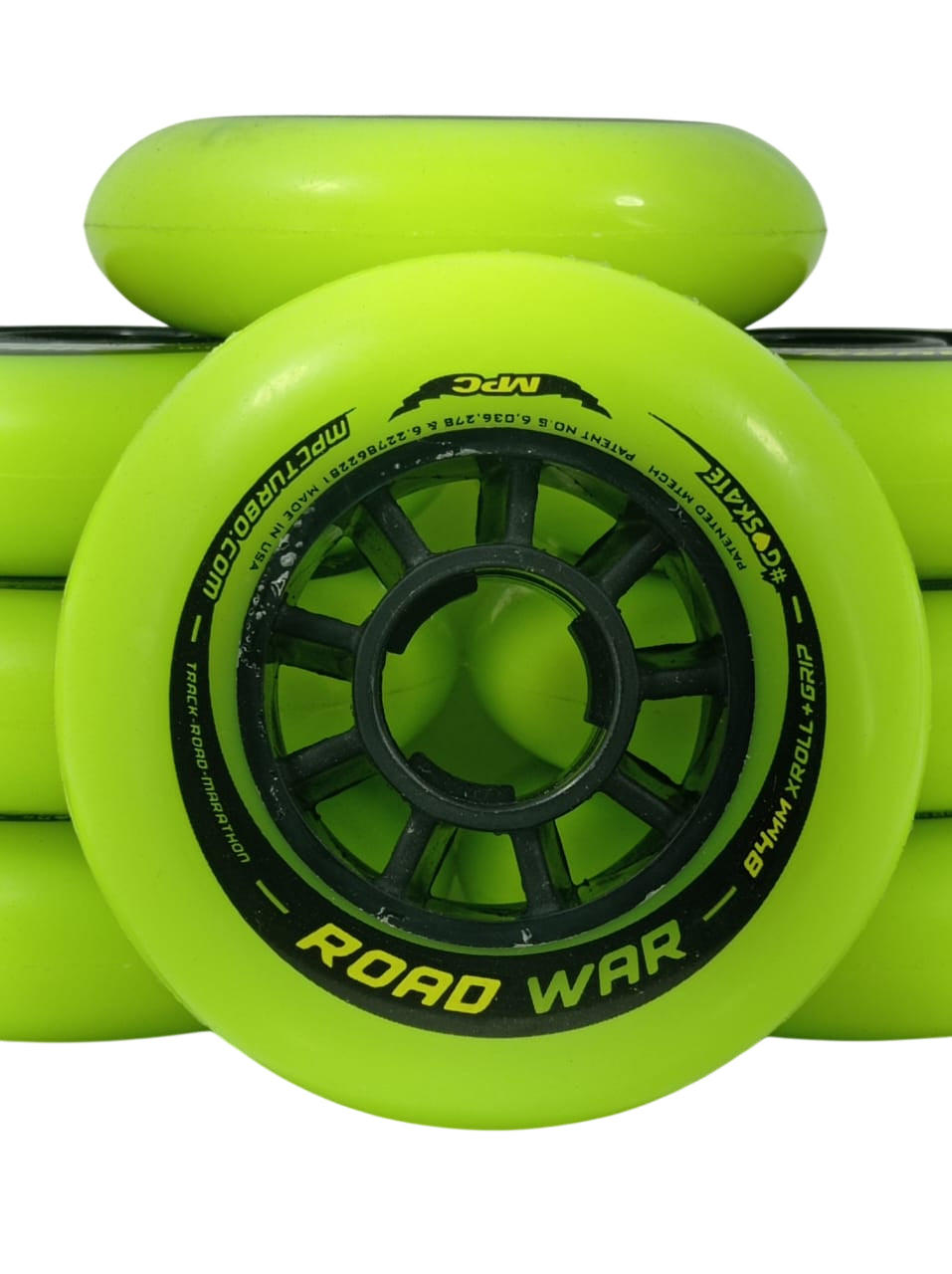8 Wheels MPC Road War 80mm 85a Marathon Asphalt Speed ​​Premium Black