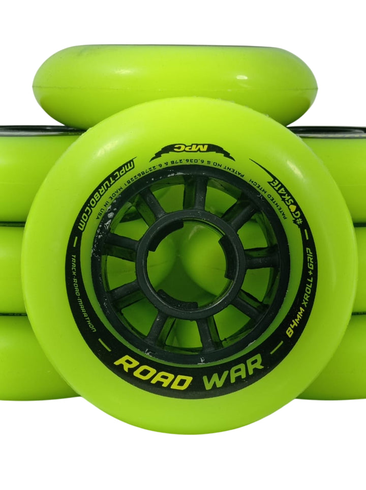 8 Wheels MPC Road War 80mm 85a Marathon Asphalt Speed ​​Premium Black
