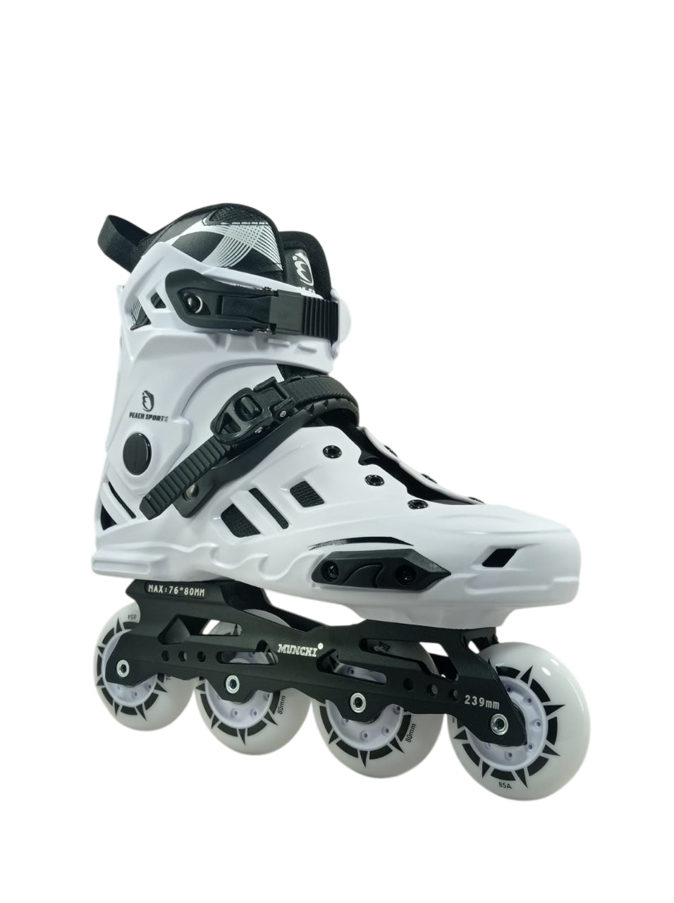 Patins Munchi M10 Branco Rockeado Original Abec-11