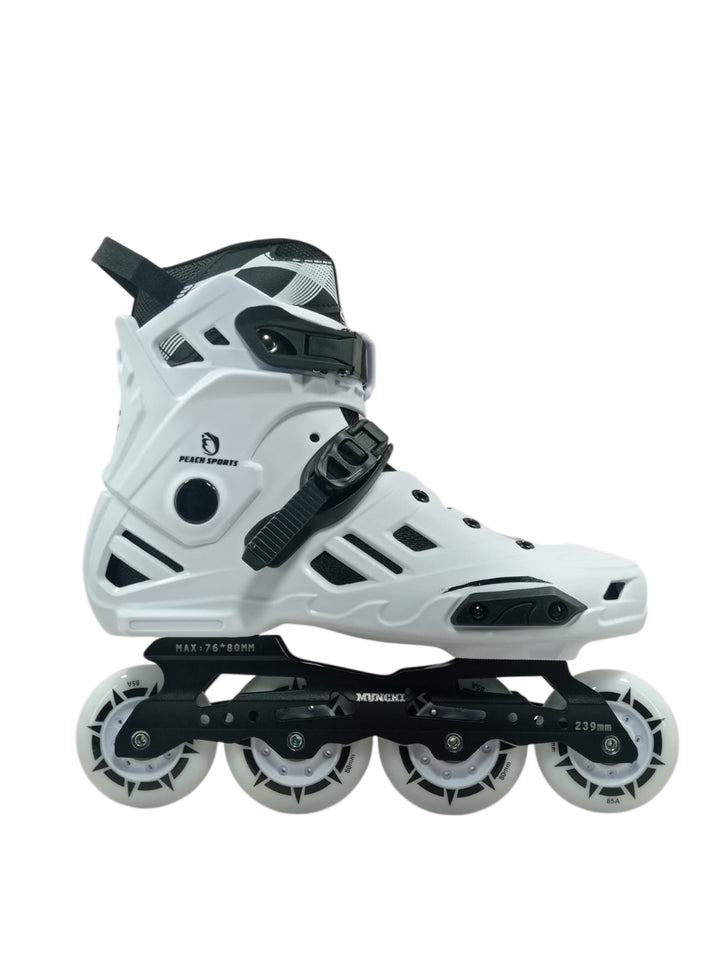 Patins Munchi M10 Branco Rockeado Original Abec-11