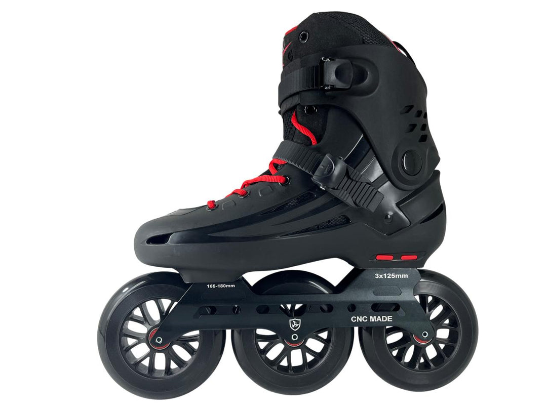 Patins Fila Houdini PRO 125mm Preto/Vermelho abec7 125mm