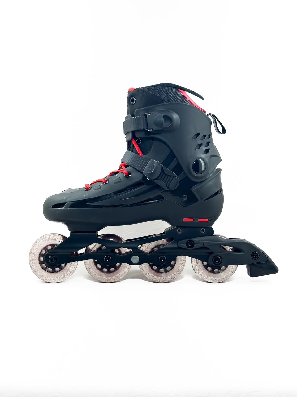 Patins Fila Houdini Profissional Preto Vermelho 80mm Abec 7