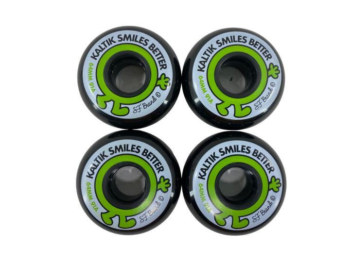 JOGO DE RODAS STREET KALTIK SMILES BETTER 64mm 91a - 4 rodas