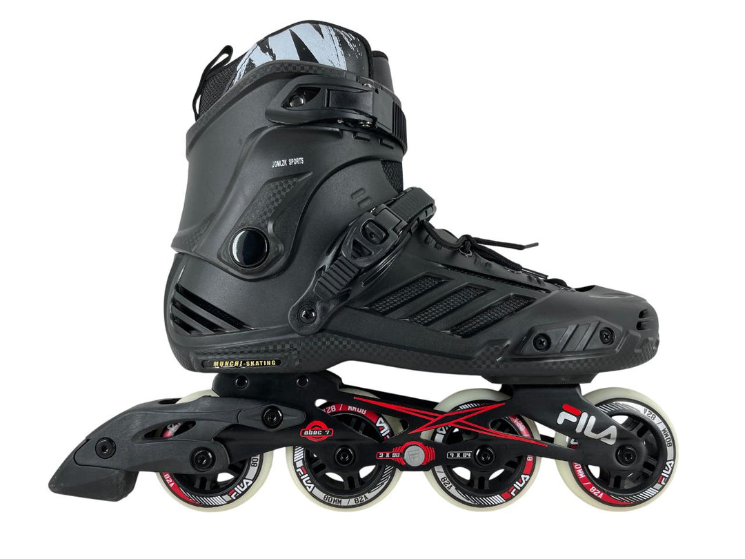 Munchi Inline Skates Fila Hybrid Base and 80mm 85a ABec13 Wheels