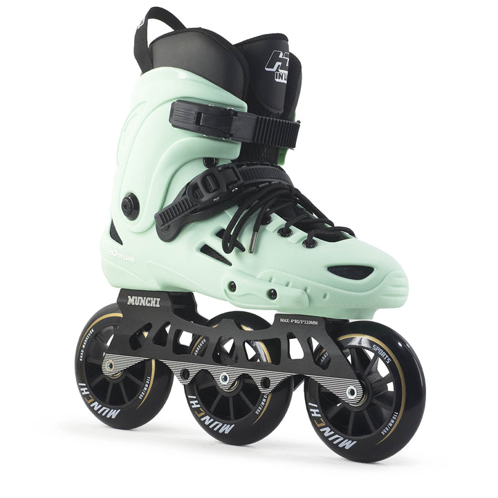 Patines Urbano HD Inline XT Base Híbrida Verde 110mm Abec-7