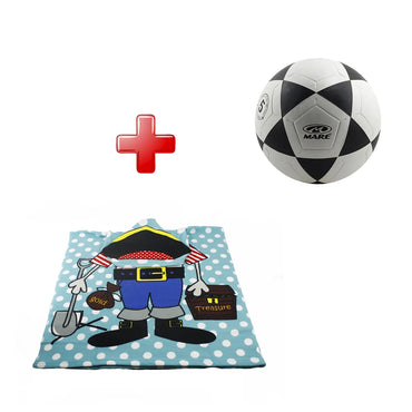 Kit Infantil Toalla Playa Pirata + Balón Fútbol Mar
