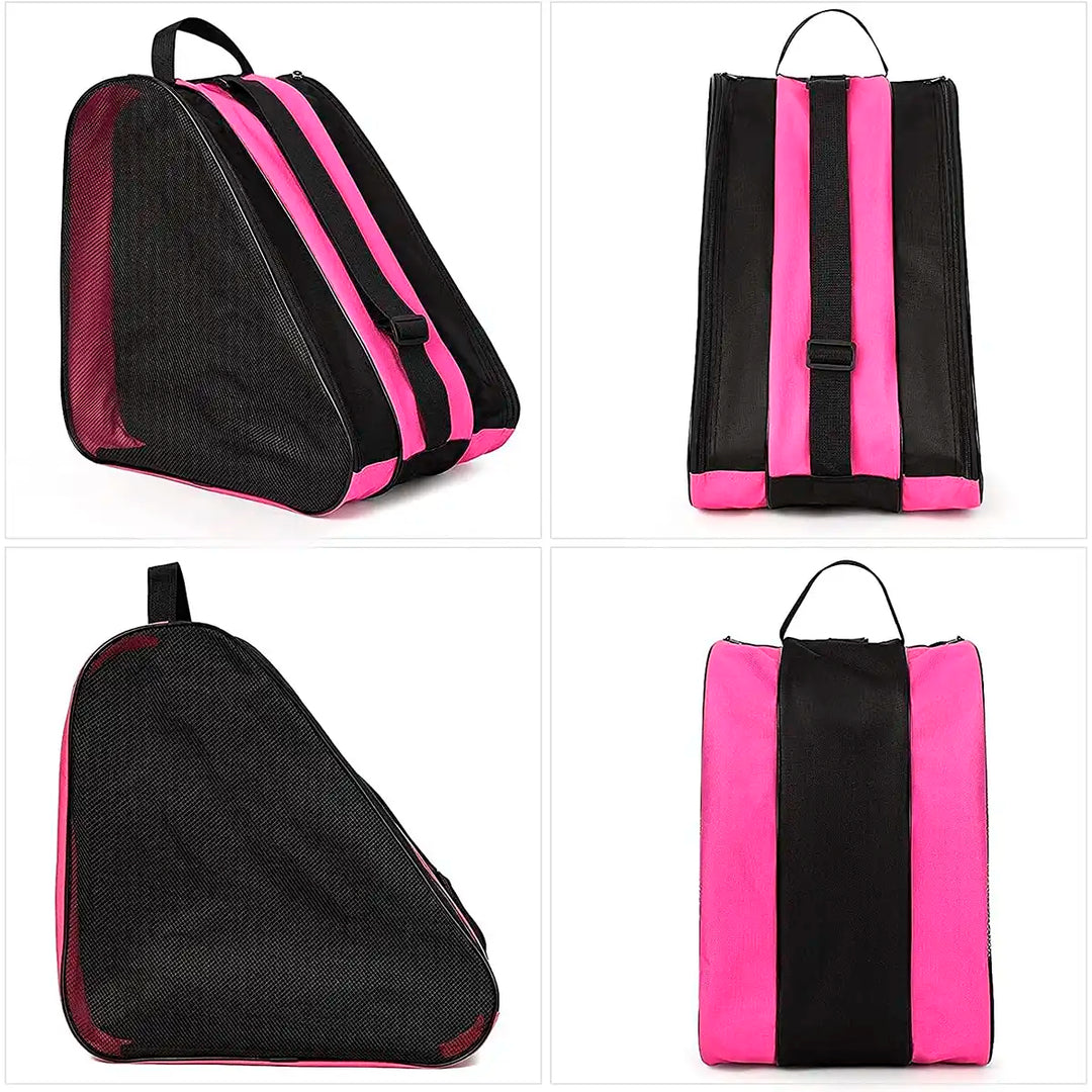 Bolsa Bag de Tranporte para Patins Inline ou Quad Go Roller cor Rosa