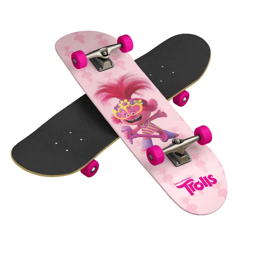 Skate Infantil Trolls Dreamworks Rosa ou Azul