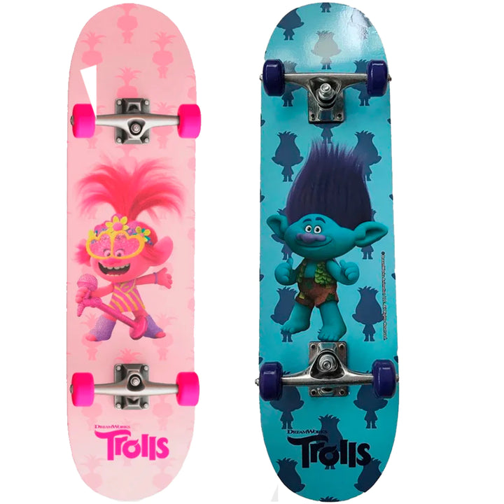 Skate Infantil Trolls Dreamworks Rosa ou Azul