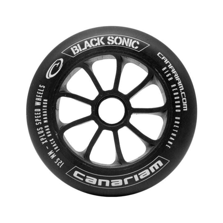 Roda Canariam Black Sonic 125mm Alta Performace Asfalto 6un - Preto