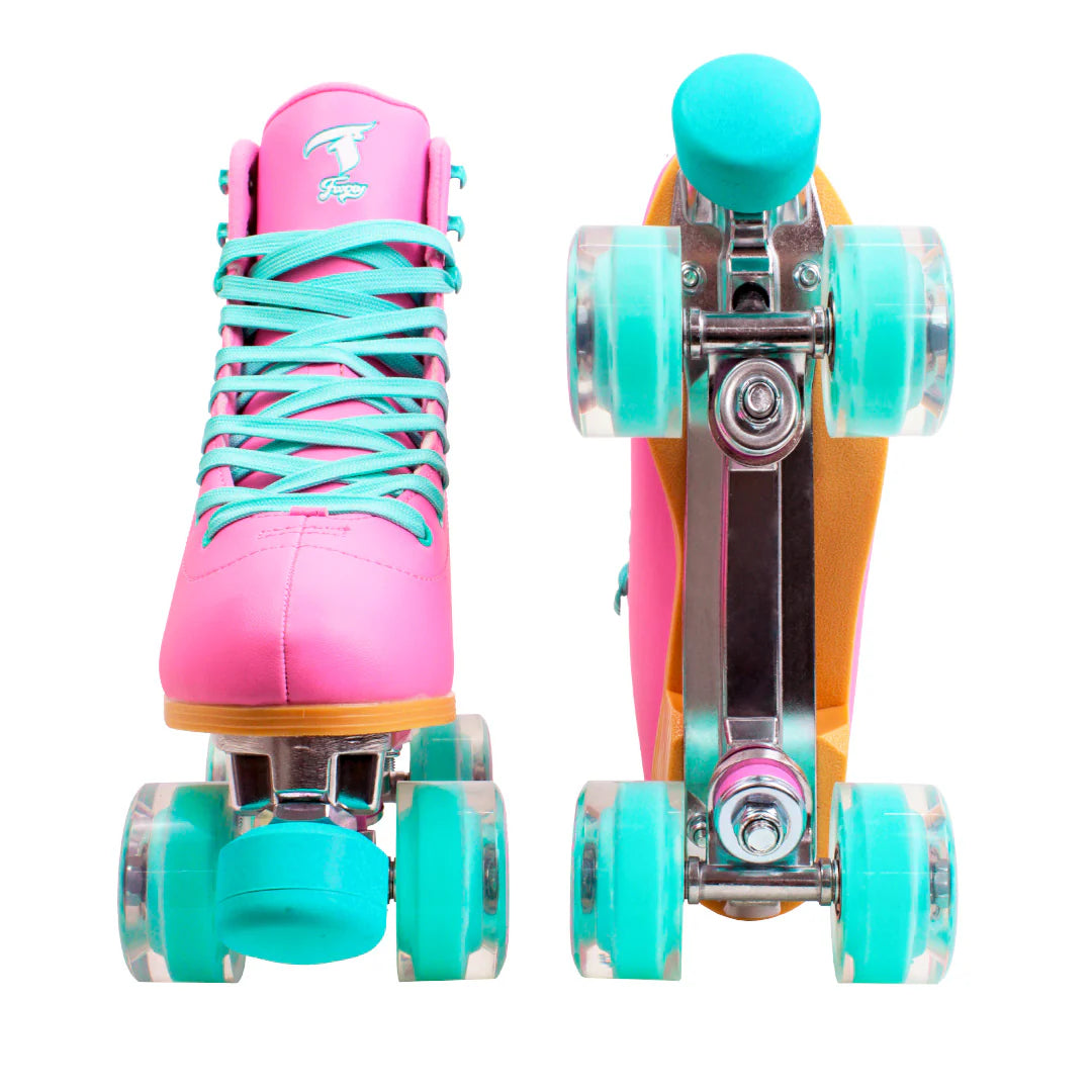 Patines cuádruples Traxart Foxxy rosa - 58 mm x 32 mm Abec-5