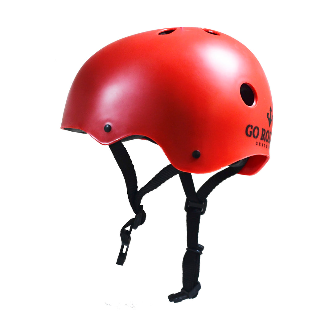 Capacete Para Patins Bike Patinete Skate Pro Go Roller Vermelho