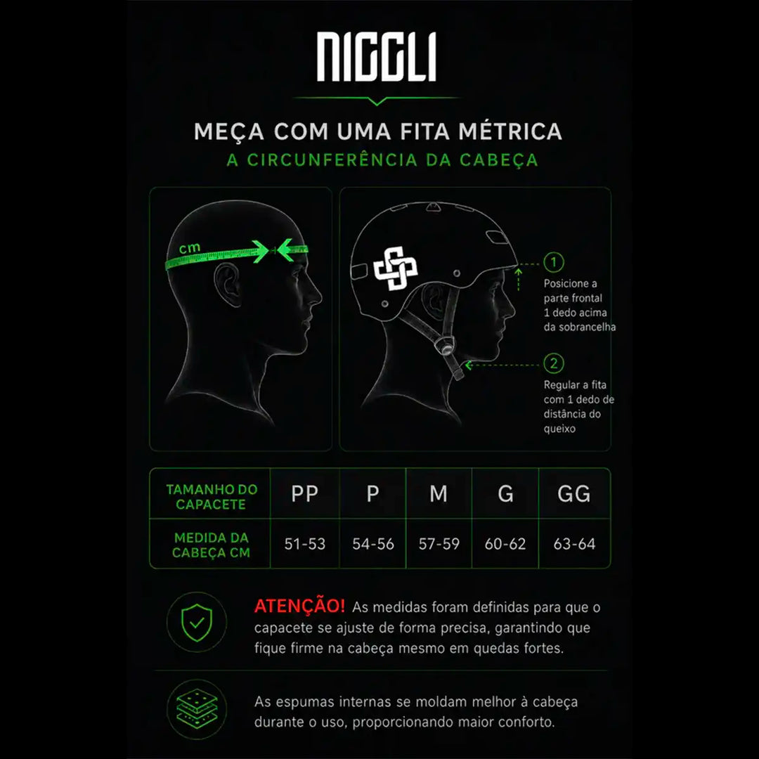 Capacete Niggli Pró Chocolate Fosco