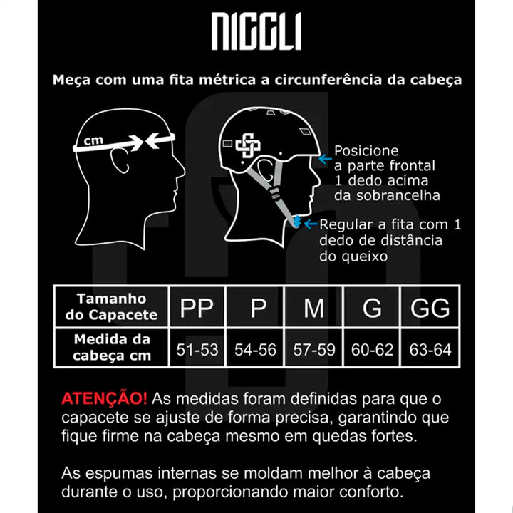 Capacete Niggli Pró Felipe Zambardino Bege
