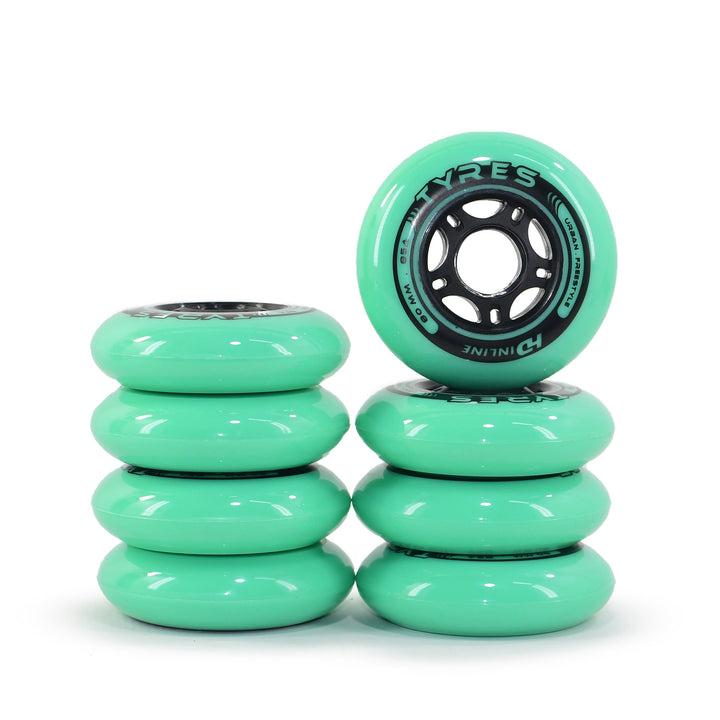 Set of 8 Wheels Hd Inline 80mm 85a Tires Technology