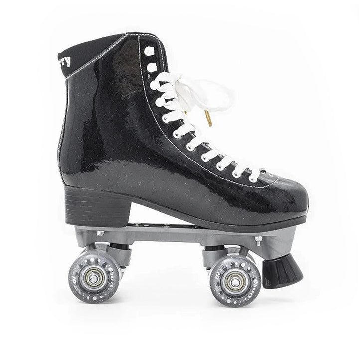 Patins Quad HD Cherry 4 Rodas Tradicional  Black Glitter