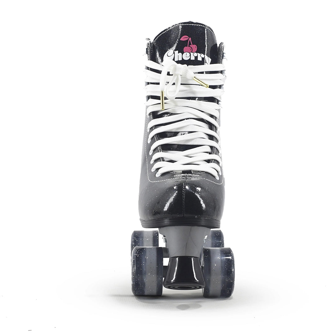 Quad HD Cherry 4-Wheel Skates Traditional Abec-7 Black Glitter