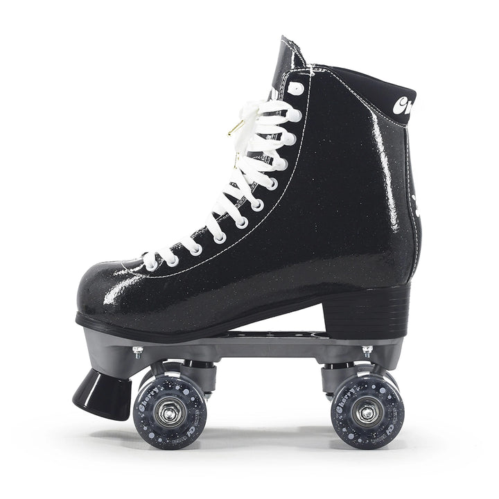 Quad HD Cherry 4-Wheel Skates Traditional Abec-7 Black Glitter