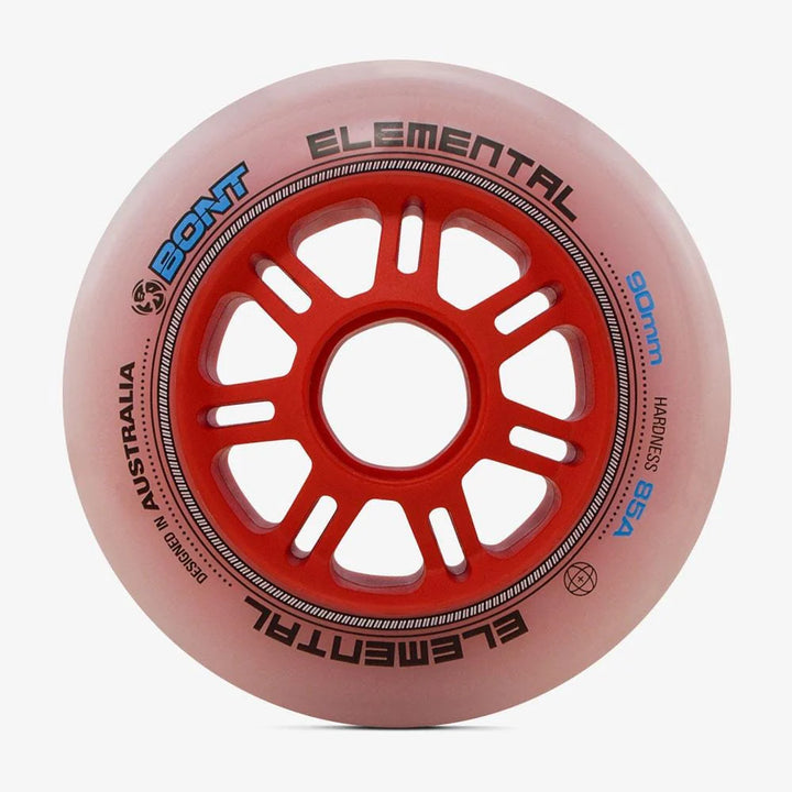 Rodas Bont Elemental Para Patins Speed 90mm 85a Alto Desempenho 8un