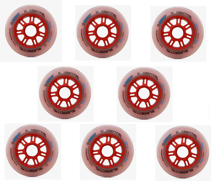 Rodas Bont Elemental Para Patins Speed 90mm 85a Alto Desempenho 8un