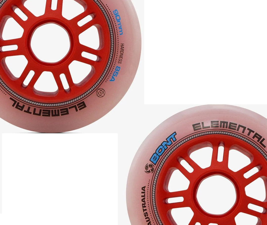 Rodas Bont Elemental Para Patins Speed 90mm 85a Alto Desempenho 8un