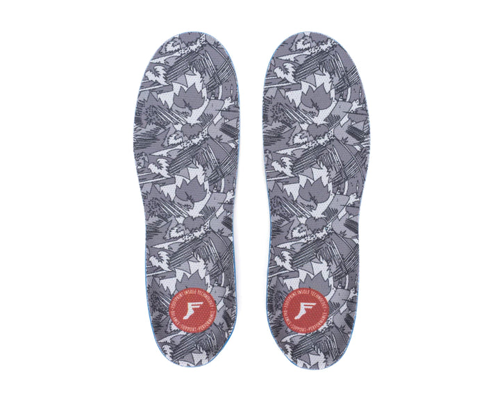 Palmilha Arcada Kingfoam Orthotics Fluidx Elite Pro White Camo
