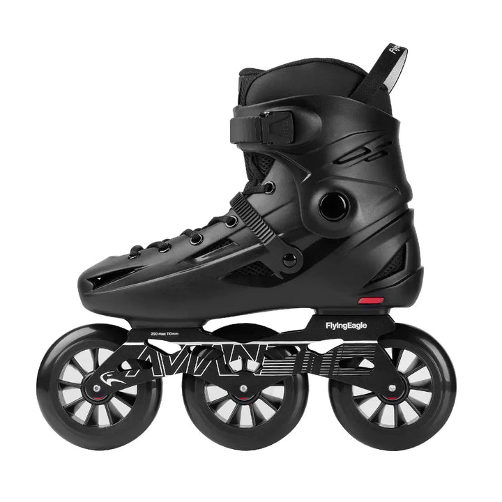 Patins Flying Eagle Avian T110 Preto 110mm SHR Abec-7 Cromo