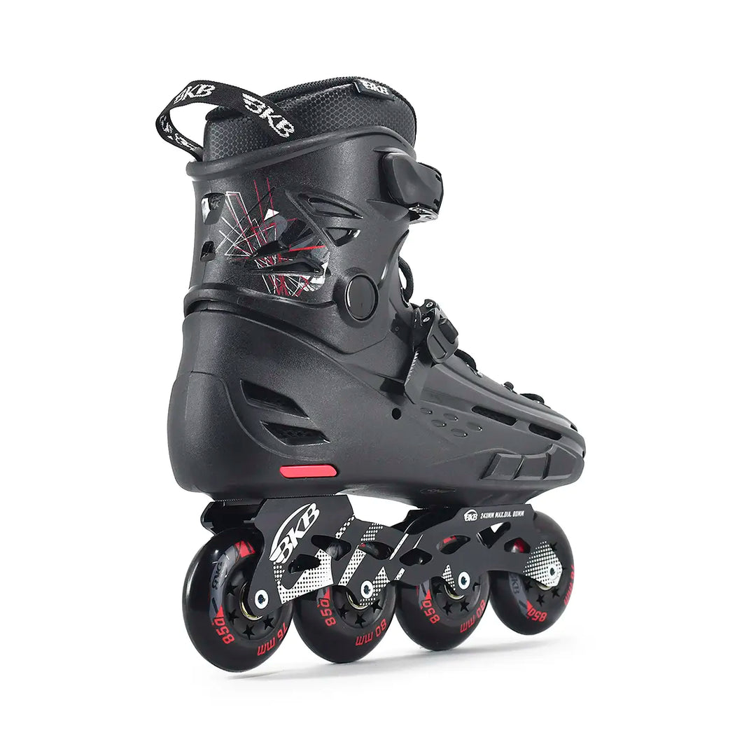 Patins Urbano Flying Eagle BKB B5S Preto com Vermelhos Rodas 80mm 85a