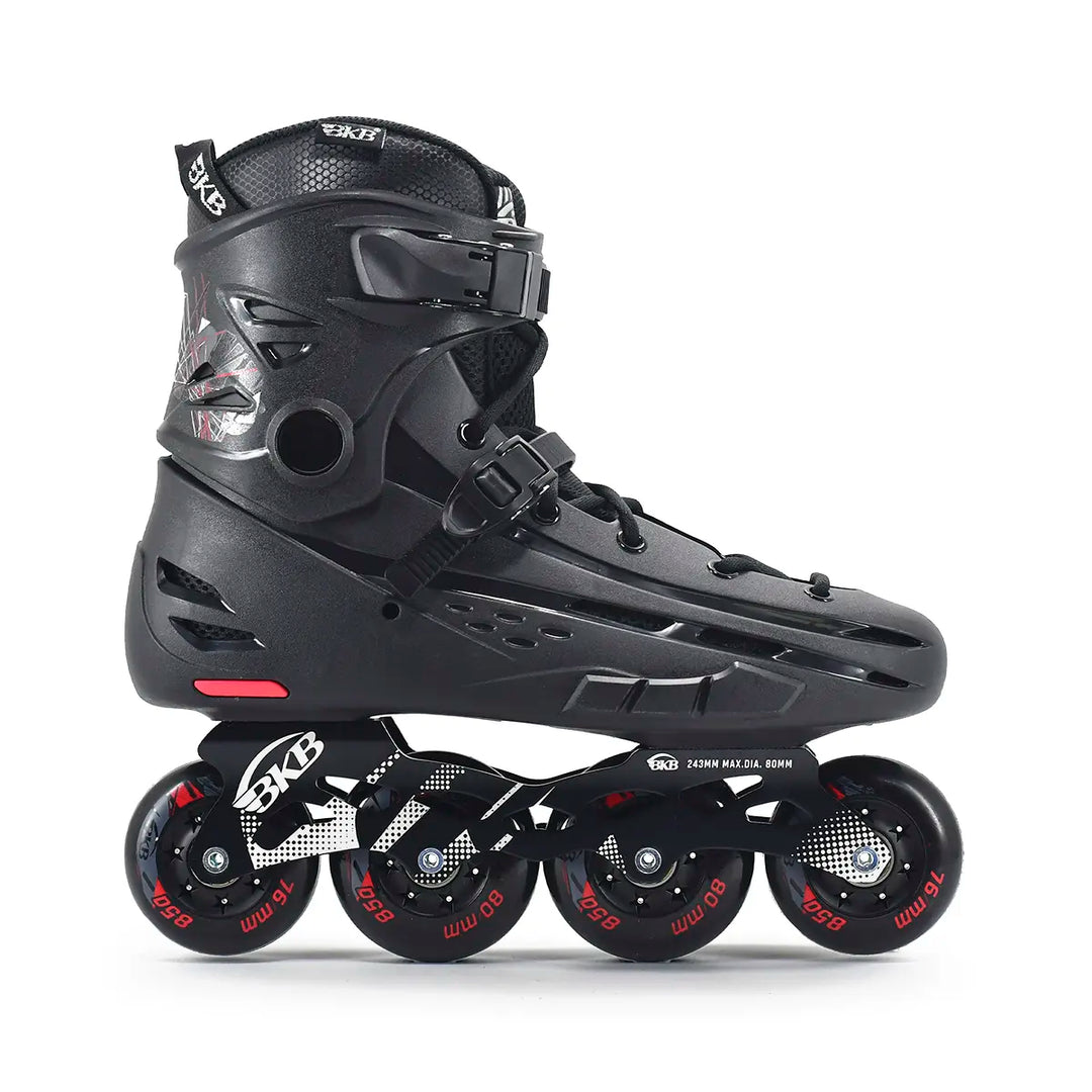 Patins Urbano Flying Eagle BKB B5S Preto com Vermelhos Rodas 80mm 85a