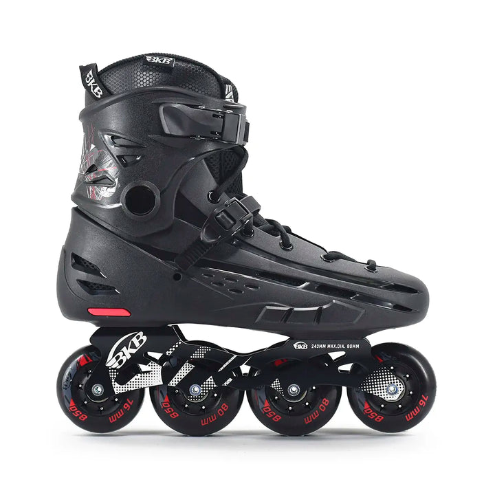 Patins Urbano Flying Eagle BKB B5S Preto com Vermelhos Rodas 80mm 85a