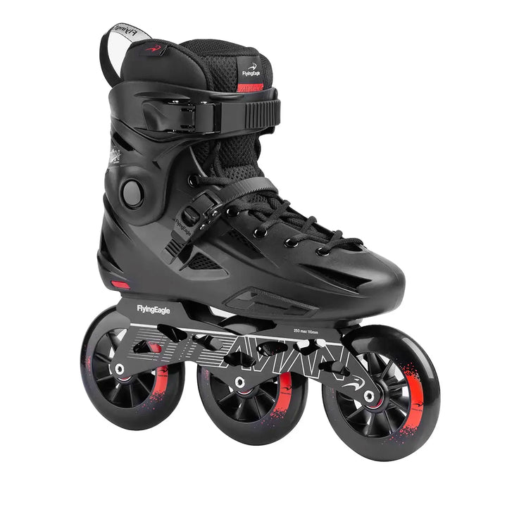 Patins Flying Eagle Avian T110 Preto 110mm SHR Abec-7 Cromo