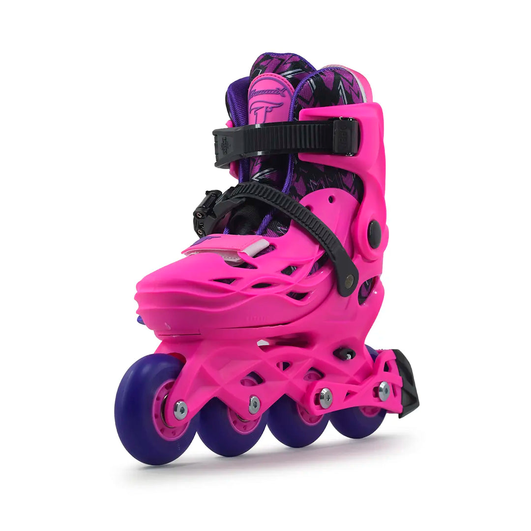 Patins Inline Infantil Traxart Freemix Girl Abec-9