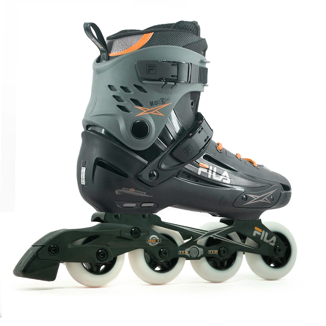 Patins Fila Houdini Profissional Cinza Salmão 80mm Abec 7