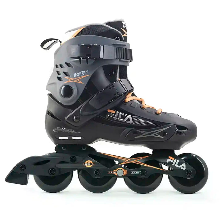 Patins Fila Houdini Profissional Cinza Salmão 80mm Abec 7