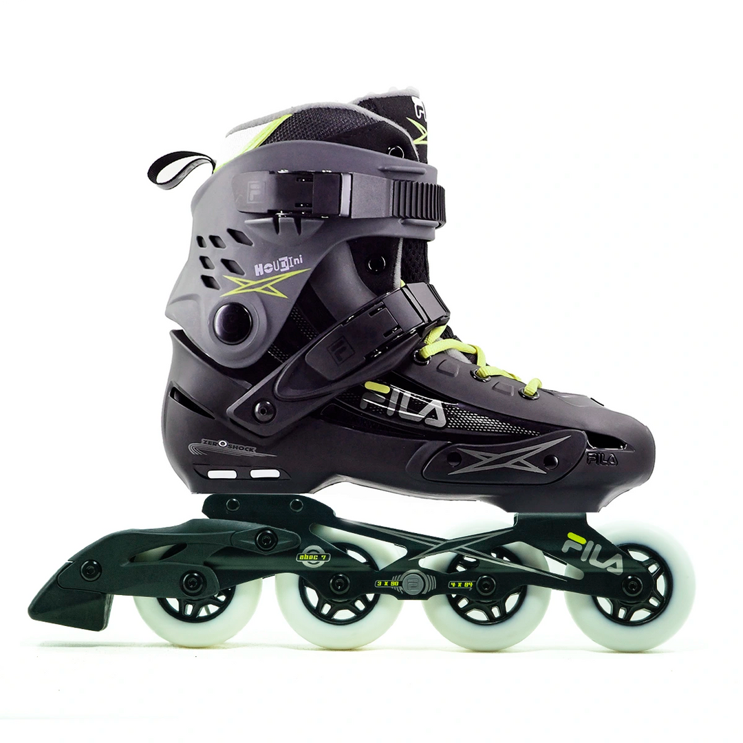 Patins Fila Houdini Verde com  freio e base híbrida