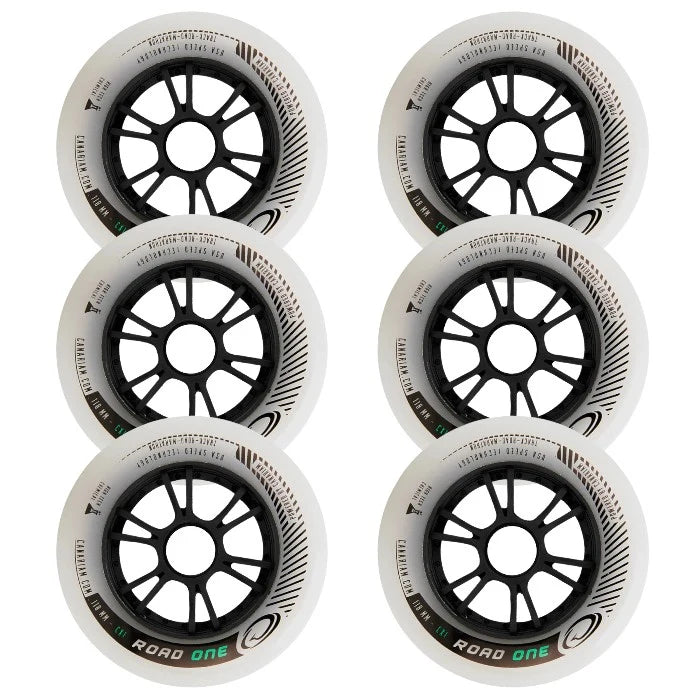 Rodas Canariam Road One Cinza 110mm/85a CX1 6 Unidades