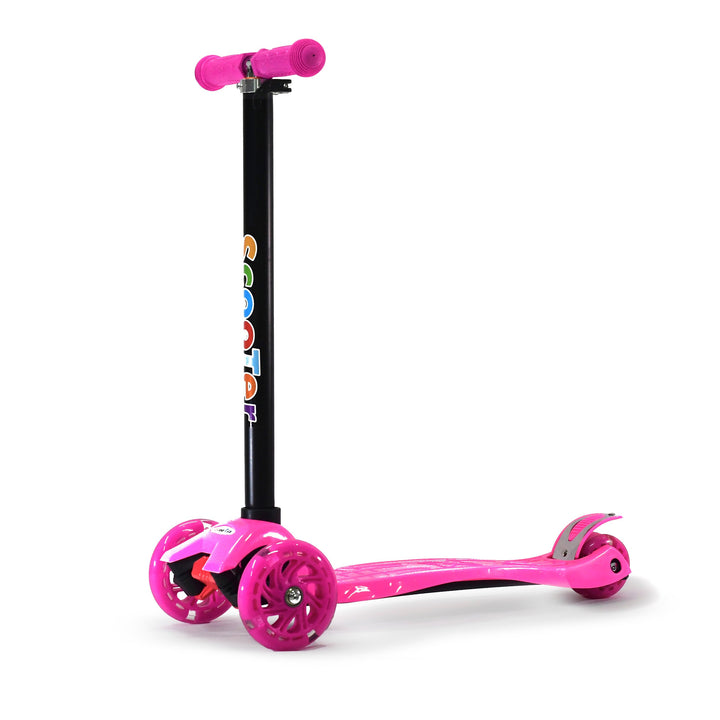 Children's Scooter 4 Wheels COLORFUL LED 60kg Aluminum Foldable Scooter Various Colors