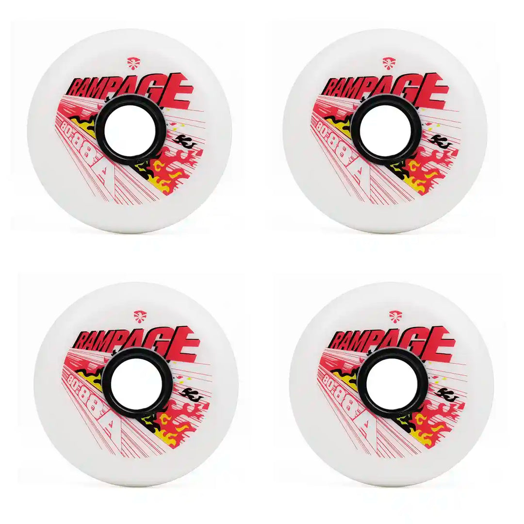 4 Rodas Flying Eagle Rampage 80mm  88a  Branca Freestyle