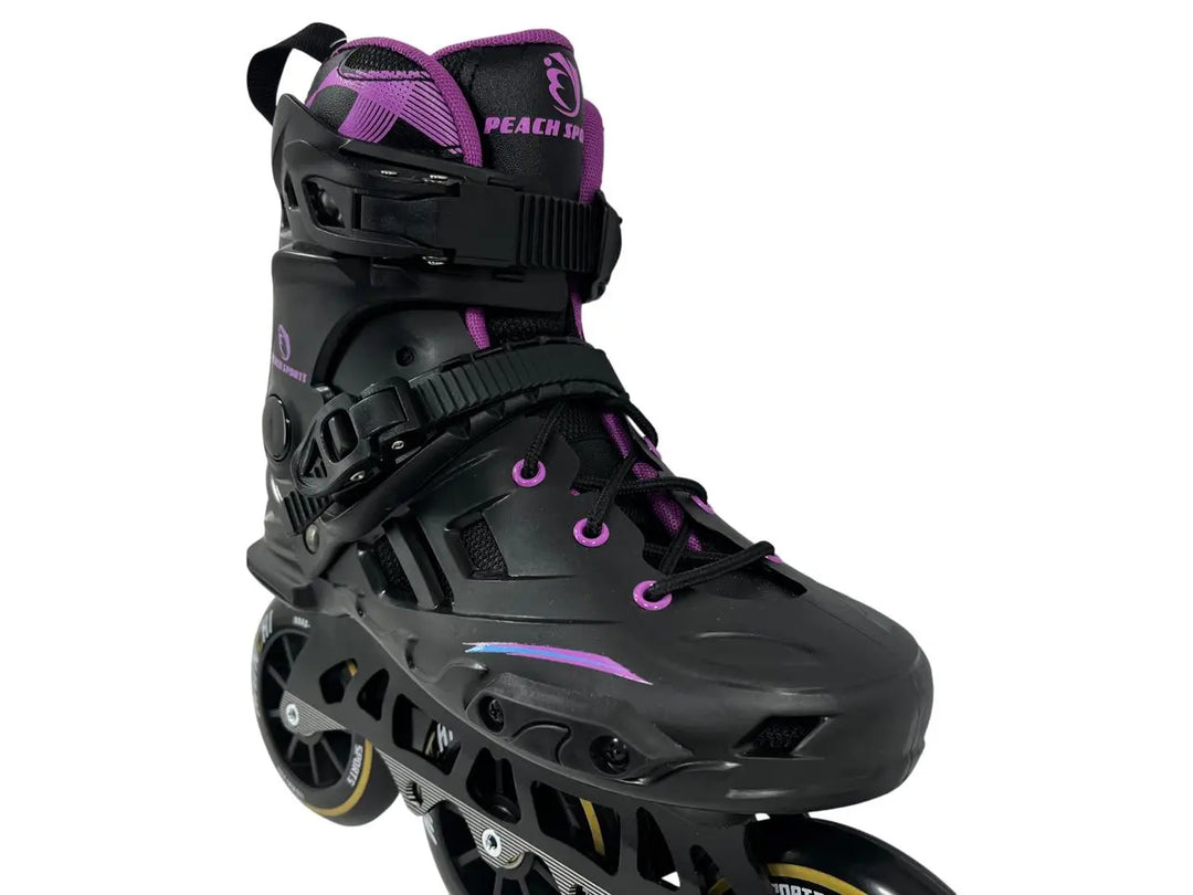 Patins 3 Rodas Munchi M10 Roxo 110mm Abec 9 Base híbrida