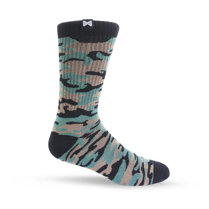 Meia Esportiva Norden Camuflada Verde